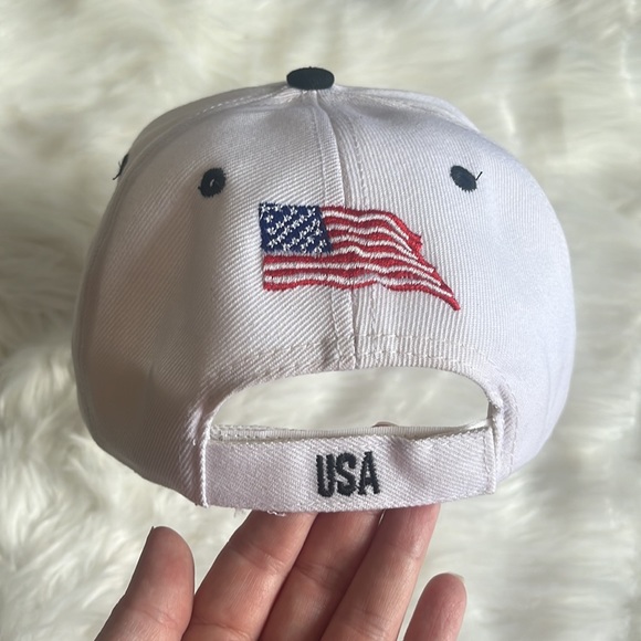 USA American flag and Bald Eagle hat cap - Picture 4 of 16